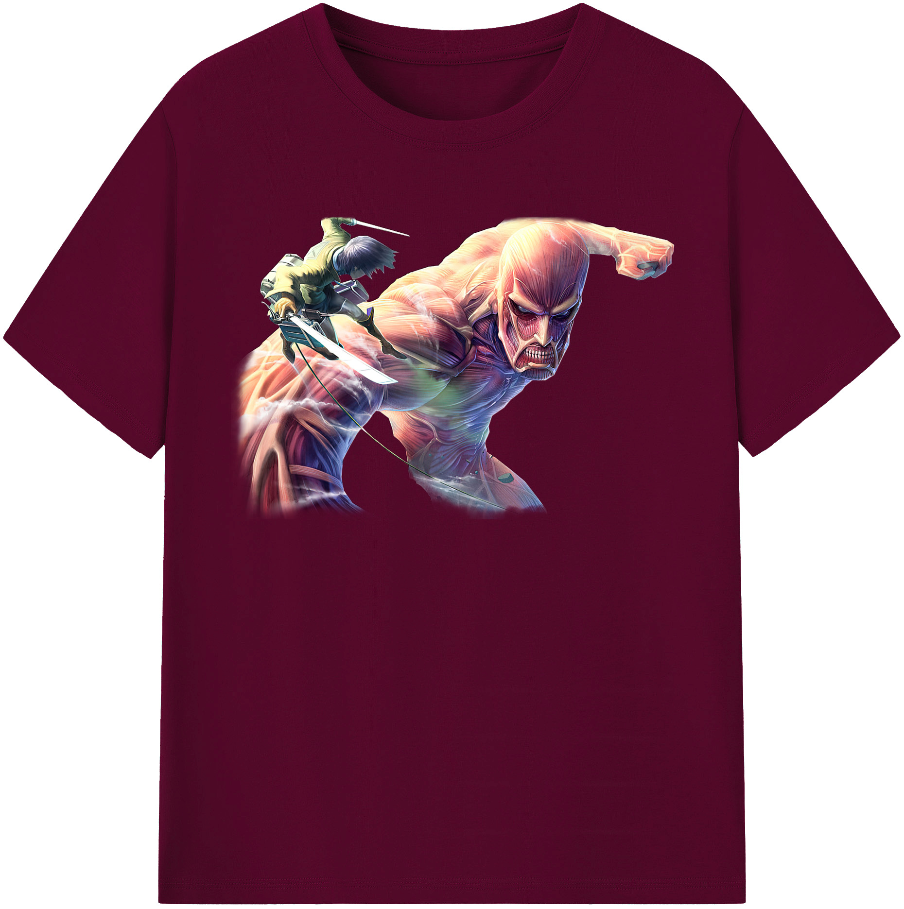 （画像用） 進撃の巨人 Attack on Titan レディースカジュアルプリントTシャツ（綿100％）